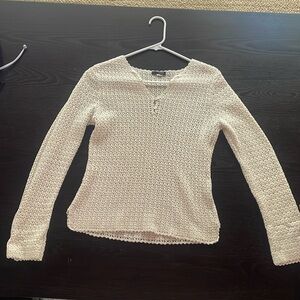 Cream Colored J. Crew Woven Sweater